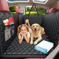 Hard Bottom Dog Car Seat Cover for Pets 100% Waterproof Seat Cover Hammock 600D Heavy Duty Scratch Proof Nonslip Durable Soft Back Seat Covers for Cars Trucks and SUVs
