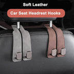Amelity Car Headrest Hooks, Purse Hook for Vehicle 2 Pack Black | Universal Car Interior Accessories for Women, Available in 2/4 Pack, Storage Hanger Holds Purses, Backpacks, Grocery Bags