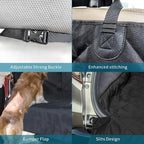SUV Cargo Liner for Dogs, Water Resistant Trunk Cover with Side Flaps, Compact to Mid-Size Fit Cargo Area Protector with Bumper Flap for Smaller SUVs, Black