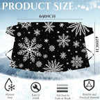 2 Pcs Windshield Cover for Ice and Snow 210T Silver Coated Waterproof Frost Cover 69 x 42 Inches All Seasons Windshield Protector with Elastic Straps Snowflake Winter Car Accessories for Cars