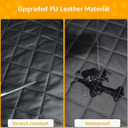 SUV Cargo Liner for Dogs, PU Leather Waterproof Pet Cargo Cover for SUVs Sedans Vans with Bumper Flap Protector, Scrachproof Non-Slip Large Size Dog Seat Mat Universal Fit