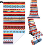 Car Seat Towel Covers Christmas Car Accessories Gifts Athletic Running Towel Performance Microfiber Post Workout Sweat Washable Cover Non Slip for Seat Outdoor Sport(Tribal)