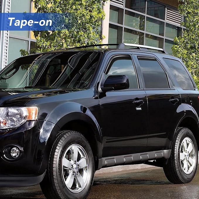 Window Visors Rain Guards Shield for 2001-2012 Ford Escape, Out-Channel Window Vent Wind Deflectors Visors Shades for 2005-2012 Ford Escape Hybrid, 2008-2012 Mazda Tribute, 2005-2011 Mercury Mainer