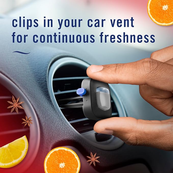 Odour-Fighting Auto Air Freshener, Car Vent Clip, Old Spice Fiji, 4ct