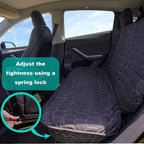 Dog Seat Covers for Tesla Model Y Back Seat Cover for Kids, Heavy Duty Bench Seat Cover with Headrest for Model Y, Non Slip Waterproof Durable Custom Fit Back Seat Covers for 2020-2025 Model y