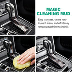 Car Detailing Cleaning Kit, 6PCS Auto Interior Cleaning Tools with Boars Hair Detail Brushes, Cleaning Gel, Double-Head Vent Brush for Car Truck SUV Interior Care