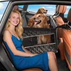 XL Dog Car Seat for Large Medium Dogs, Back Seat Extender for Pets, Waterproof Pet Carseat for Medium Sized Dog, Hammock for Pet, with Storage Pocket for Cars/SUV/Truck(XL)
