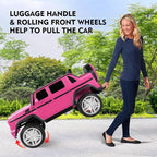 Ride On Cars, Licensed Mercedes-Benz Maybach G650S, 12V7AH Battery Powered Toy Electric Car for Kids W/LED Underglow Lights,Remote Control, 2 Motors, 3 Speeds, Music, Bluetooth,Horn, Rose Pink