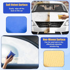 2PCS Window Defogger Sponge, Absorbent Window Glass Defogger Car Windshield Cleaner for Auto Cleaning(Blue+Yellow)