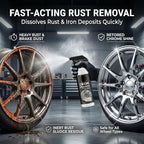 2Pack Rust Remover - Rust Remover Spray, Heavy Duty Rust Remover for Metal, Iron Eraser Iron and Rust Remover for Car Wheels, Hub, Bike Chains, Garden Tools & Iron Surfaces, 120ML*2 | Multi Surface Rust Remover for Metal, Iron Eraser Iron and Rust Remo...