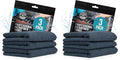Workhorse Professional Grade Microfiber Towels for Cars - Black 16x16 Inch Microfiber Cleaning Cloths for Home & Pet Drying, Soft & Scratch-Free, Drying & Cleaning, 3 Count (Pack of 2)