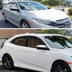 Window Visors Rain Guards Smoke Car Sun Shades Window Deflectors Vent for 2016-2021 Honda Civic 4 Door Sedan,Side Window Visor Deflectors EX EX-L LX Sport Touring Durable Vent Shades
