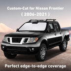 Windshield Sunshade Compatible for Nissan Frontier 2006-2019 2020 2021, Sun Visor for Front Windshield & Window Sun Shade Cover, UV Heat Blocker & Protector, Car Accessories