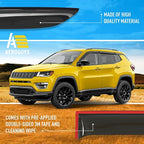 Extra Durable Window Deflectors Tape-On Window Visors Rain Guards Fit for Jeep Compass 2017-2026, Sun Visors, Wind Vent for Shades, Exterior Car Accessories - 6pcs. AG0271