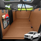 Hard Bottom Dog Car Seat Cover for Pets 100% Waterproof Seat Cover Hammock 600D Heavy Duty Scratch Proof Nonslip Durable Soft Back Seat Covers for Full Size Trucks