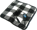 Trillium Worldwide Car Cozy 2 12-Volt Heated Mini Travel Pad, Black & White Plaid, (TWI-3201B)