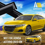 Extra Durable Window Deflectors Tape-On Window Visors Rain Guards Fit for Honda Accord 2018-2022, Sun Visors, Wind Vent for Shades, Exterior Car Accessories - 4pcs. AG0183
