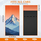 Car Seat Cover Towel for Front Seats Non-Slip with Headrest Pocket & Strap | Universal Fit for Cars Truck SUV|Car Seat Hoodie & Phocho Perfect After Gym Workout, Beach,Yoga and Running|Anti-dog Scratch