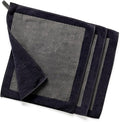 3 Pcs Clay Towel - Auto Detailing synthetic Clay bar Towel - Decontaminate Paint and Glass for Smoth Washing - Improve Wax and Sealant Bonding, Enhance Gloss and Color Depth - 12" x 12" (BLACK)