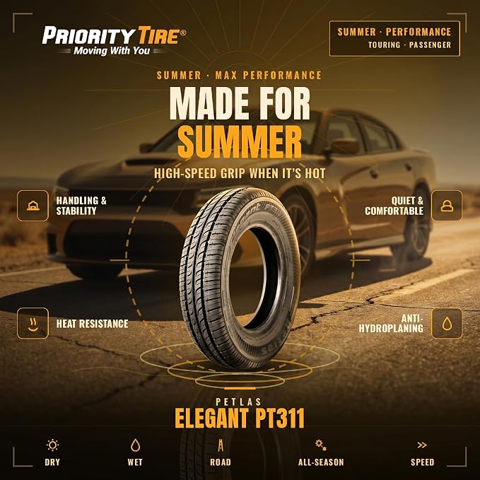 Elegant PT311 Summer 165/80R15 87T Passenger Tire