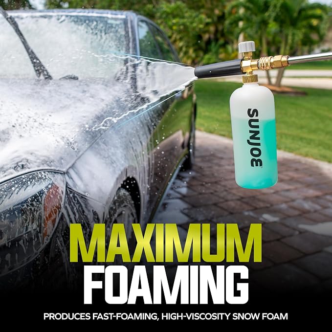 Snow Foam Car Wash Soap & Cleaner Concentrate, Coconut Scent, 1 Gallon - Cleaning Solution for Automotive Vehicles, Vinyl, Aluminum, Wood, & Brick Surfaces, SPX-FCS1G-COC