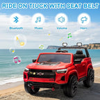 24V Licensed Colorado Electric Car for Kids, Ride on Toys for Toddlers with Remote Control, 2 Seater Electric Car Ride On Vehicle w/Bluetooth, Soft Start, LED Lights - Red