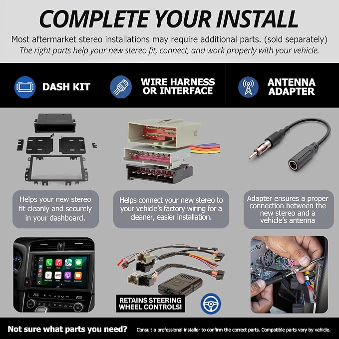 KMR-M332BT Car & Marine Stereo - Single Din, Bluetooth Audio, USB MP3, Aux in, AM FM Radio SiriusXM Ready, Weatherproof, Multi Color Illumination