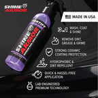Fortify Quick Coat - 8oz Ceramic Waterless Detailer Spray | 3-in-1 Wash, Wax & Nano-Ceramic Coating | Mirror Shine, Zero Streaks, No Dust Residue | 6-12 Month Protection | Made in USA | Spray On, Wipe Off. Ceramic Protection That Lasts 6 to...
