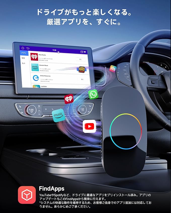 Wireless Carplay Adapter - Magic AI Box CarPlay Android Auto Wireless, Dual Wi-Fi & BT, Gen AI, HDMI Output, USB Playback, Video Box for YouTube, Netflix, Prime Video, Spotify CB4DT