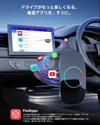 Wireless Carplay Adapter - Magic AI Box CarPlay Android Auto Wireless, Dual Wi-Fi & BT, Gen AI, HDMI Output, USB Playback, Video Box for YouTube, Netflix, Prime Video, Spotify CB4DT