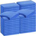 30 Pcs 16 x 24 Inch Edgeless Microfiber Plush Towels for Cars Detailing Drying Wash Polishing Absorbent Cleaning Cloths, 500 GSM (Dark Blue)