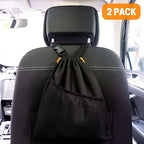 2PCS Hanging Car Garbage Can - Waterproof Leakproof Trash Bag | Car Trash Can with Durable Leakproof Lining, Keeps Vehicle Clean and Neat