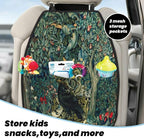 William Morris Forest Animals Raven On Acanthus Leaves Blue Green Floral Car Seat Back Kick Protectors Kick Mats With Storage Pockets For Vehicles To Protect From Dirt Mud Scratches 2 Pack
