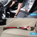 Car Seat Gap Filler Set of 2, 3IN1 Seat Side Gap Filler Plug with Storage Slot & Hook Function, Soft Foam Universal Fit Car SUV Truck Fill Gap Between Seats Console Organizer（Narrow Dark brown）