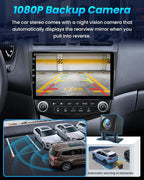Car Radio Stereo for Honda Accord 7th 2003 2004 2005 2006 2007: 10 inch with CarPlay Android Auto 5G WiFi Bluetooth GPS SWC Mirror Link DSP FM/RDS 2+32
