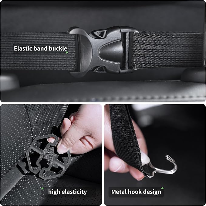 2 Pack Seat Back Protector, Kick Mats Back Seat Protector for Kids Feet Car Seat with Car Back Seat Organizer, Seat Back Protector Cover for Back of Front Seats - Protect against dirt and scuffs