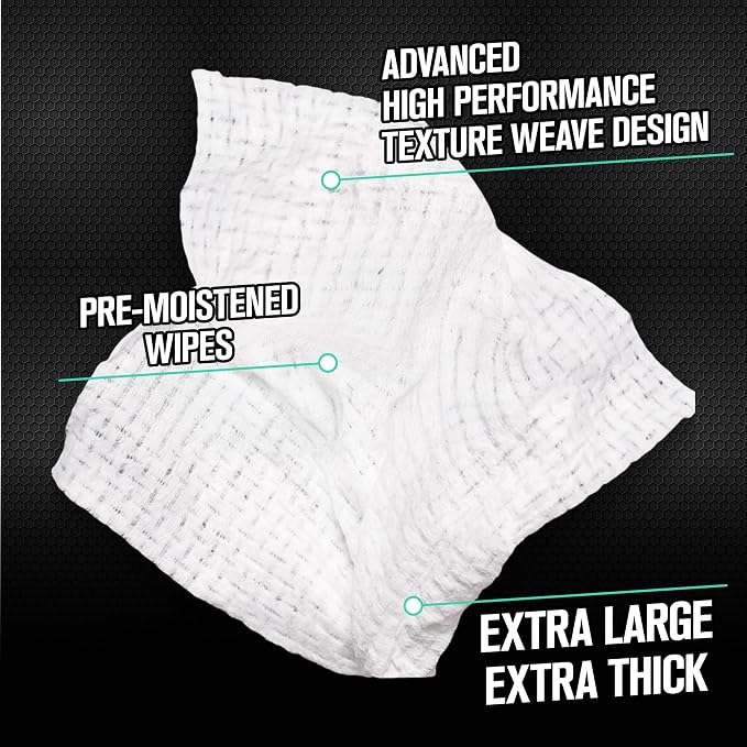 Total Interior Cleaner and Protectant Wipes Canister, New Car Smell - All Surface Interior Cleaning Wipes for Dash Seats Door Panels Leather Vinyl & Fabric - Fresh New Car Scent, 2 Pack
