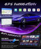5Ghz WiFi Android 15 Car Radio for Ford Escape Kuga Mazda Tribute 2007-2012,9 Inch HD IPS Screen,32-Bnad EQ,Bluetooth 5.0,Wireless Carplay,Android Auto,Dual USB Port,GPS,HD Backup Camera,2G+64G