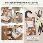 Large 12 Packs Vanilla Hanging Scented Sachets Long-Lasting Closet Deodorizer Air Freshener Fabric Refresher Odor Eliminator for Drawer Home Fragrance Gift Set