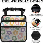 Car Backseat Organizer - Cute Aesthetic Car Storage Bin with Mesh Pocket & Reinforced Base - Universal Fit Hanging Seat Back Accessories for Women (Pastel)