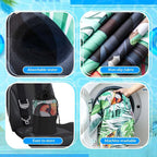 Car Seat Towel Covers with Storage Bag, 63 x 32 Inch Universal Non Slip Waterproof Sweat Protector for Car Truck, Gym Swimming Running, Machine Washable(1 Pack,Tropical Toucan)