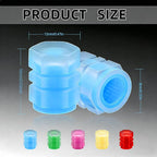 20 Pcs Glow in The Dark Tire Valve Caps Fluorescent Tire Valve Stem Caps, Cool Car Present for Universal Decoration Accessories for Car SUV Bicycle Motorcycles Trucks (Colorful)