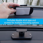 12650 12V Portable Window Defroster for Car, Truck, SUV, Jeep, 2 in 1 Fast Car Heater and Defogger with Plug in Cigarette Lighter, Black