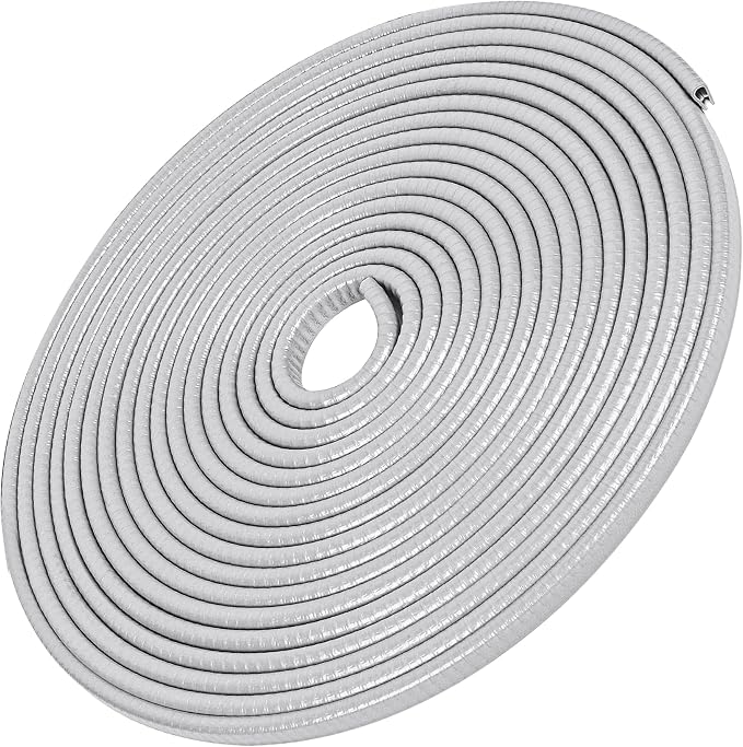 16.4Ft(5M) Long Car Door Edge Guards, U Shape Edge Trim Rubber Seal Protector Car Door Protection Anti-Collision Rubber Clips Easy to Cut No Need Adhesive Fit for Most Vehicles| Grey