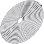 16.4Ft(5M) Long Car Door Edge Guards, U Shape Edge Trim Rubber Seal Protector Car Door Protection Anti-Collision Rubber Clips Easy to Cut No Need Adhesive Fit for Most Vehicles| Grey