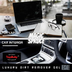 MAGIC SPRUCE Cleaning Gel for Car Interior, Universal Car Cleaning Kit With Mint Scented Luxury Silver Cleaning Gel Putty Reusable, Non-Water Keyboard Cleaner for Laptop Dust Cleaning in Containers