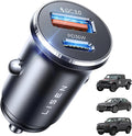 69W Mini Cigarette Lighter Adapter Car Charger USB C Fast Charging, 12V Cigarette Lighter USB Car Charger Fast Charging Adapter, for iPhone 17 Pro Max 16 15 14 13 12 Plus Mini, Samsung S26 S25