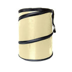 Automotive Waterproof Portable Collapsible Large Can Garbage Container fits Most Cars,Polyethylene, SUVs, and Trucks Beige Trash