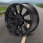 Replacement New 21'' x 9.5" 21 Inch Front Aluminum Alloy Wheel Rim Compatible with Model Y 2020 2021 2022 2023, OE Design Replacement, Alloy Replacement Wheel, Black