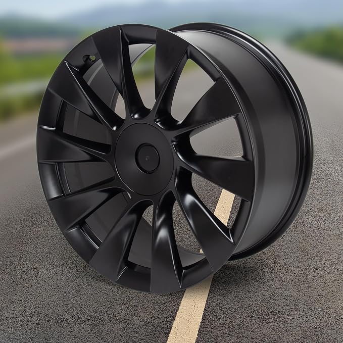 Replacement New 21'' x 9.5" 21 Inch Front Aluminum Alloy Wheel Rim Compatible with Model Y 2020 2021 2022 2023, OE Design Replacement, Alloy Replacement Wheel, Black